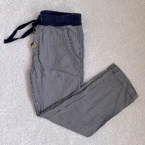 Boys Wheat Lightweight Pull on pants - blue white stripes - size 5​